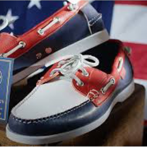 Brand New Vintage Team USA Opening Ceremony Men's Boat Shoe Handmade in the USA - Picture 14 of 15